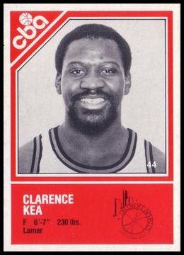 1982-83 TCMA CBA 44 Clarence Kea